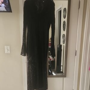 Elegant Black Lace Dress